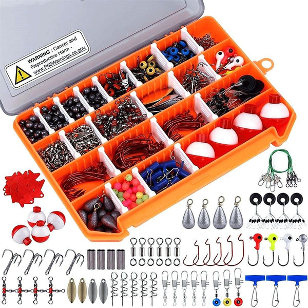 263Pcs Fishing Accessories Kit - Fishing Hooks