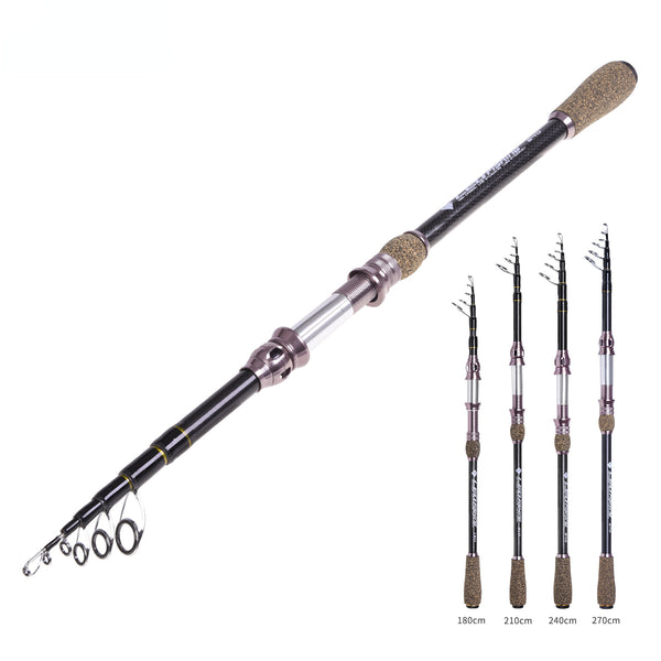 Carbon Fiber Telescopic Lure Spinning Sea Fishig Rod