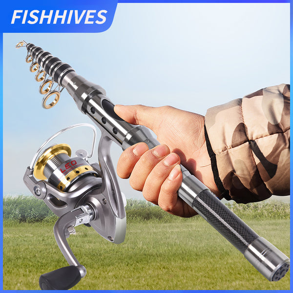 FISHHIVES Carbon Telescopic Fishing Rod