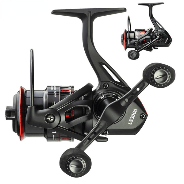 FISHHIVES DOUBLE GRIP DEEP SHALLOW SPOOL SPINNING REEL